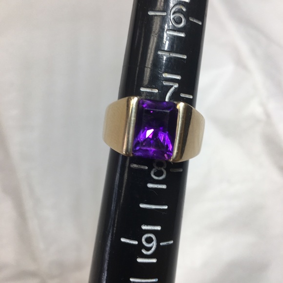 14K Gold Amethyst Ring - Picture 2 of 8